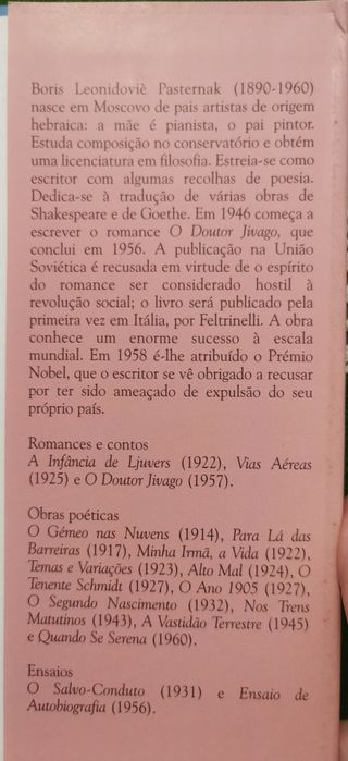 O Doutor Jivago de Boris Pasternak