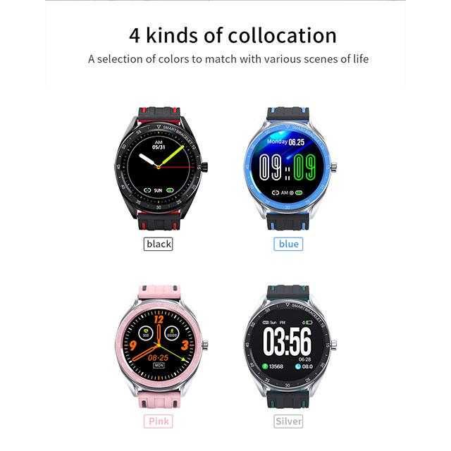 Smart Watch T60 tętno, ciśnienie, kroki, powiadomienia APP.