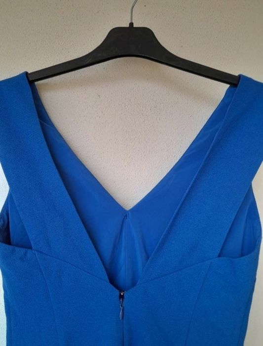 Vestido de cerimónia azul Mango S