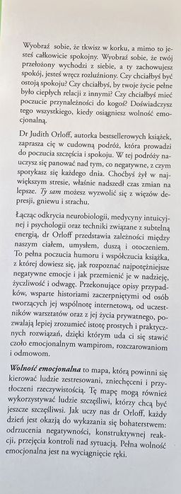 Psychologia. Wolność emocjonalna Orloff Judith Bestseller *PROMOCJA