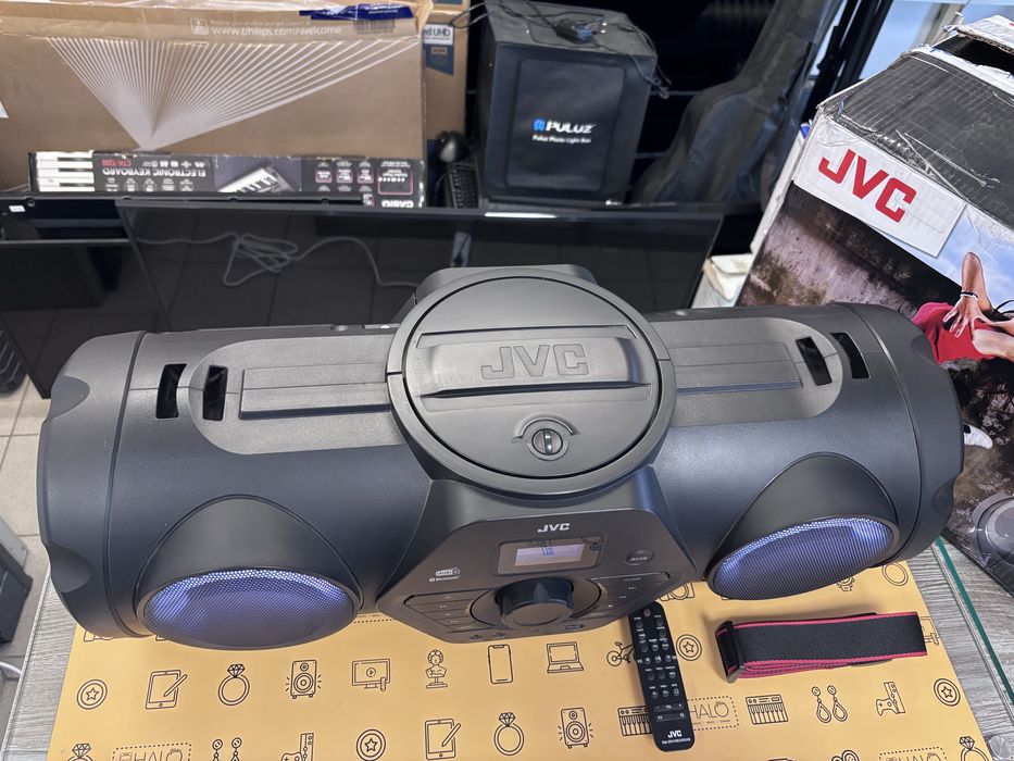 Jak Nowy! Boombox JVC RV-NB300DAB Bluetooth CD USB od Lombard HALOgsm