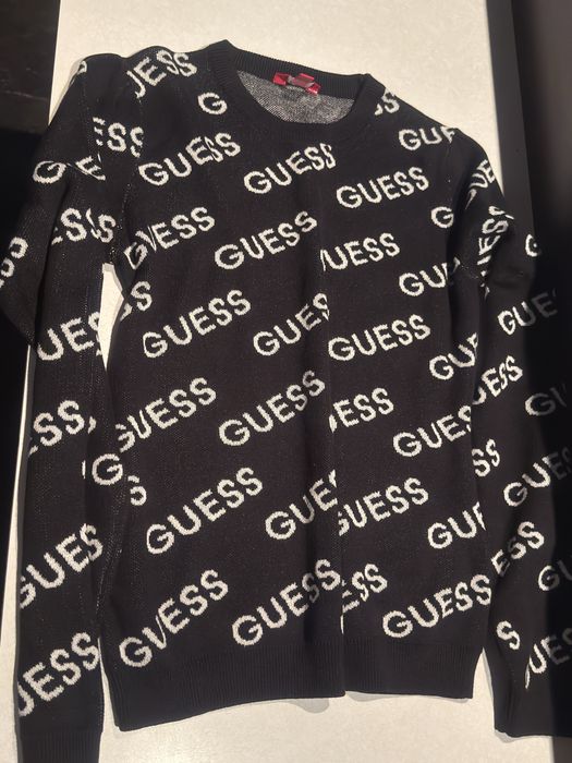 Guess S XS sweter czarny nowy