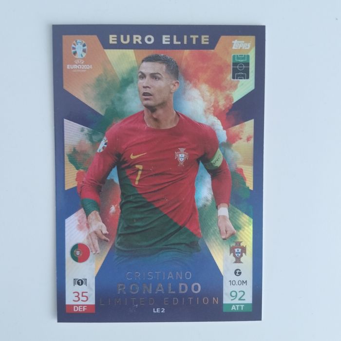 Carta de Cristiano Ronaldo Edição Limitada