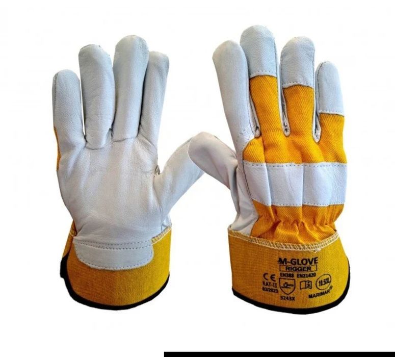 Rękawice ochronne M-GLOVE RIGGER YELLOW 10par
