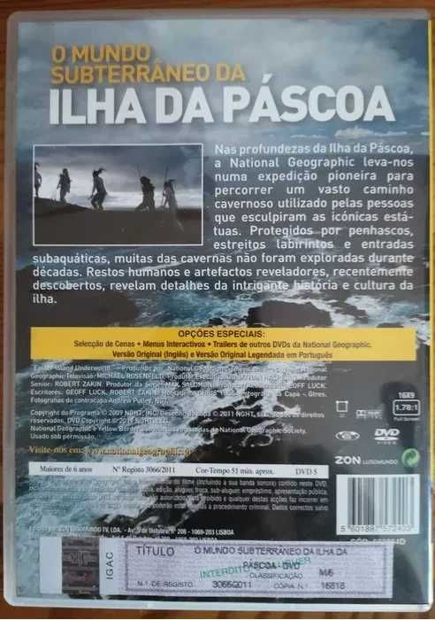 DVD "O Mundo Subterrâneo da Ilha da Páscoa" National Geographic