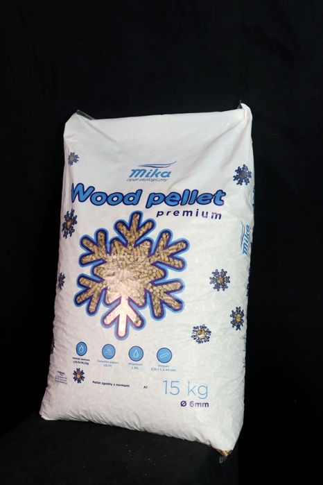 Pellet drzewny klasa Premium A1 paleta fi6 certyfikowany