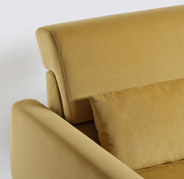 Sofá 3 lugares , Hakebo castanho amarelado - IKEA