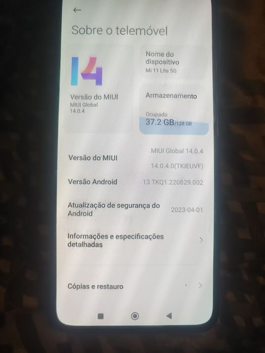 Xiaomi mi lite 11 5G - 128 gb RAM