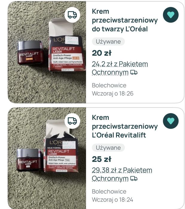 Zestaw kremów Loreal