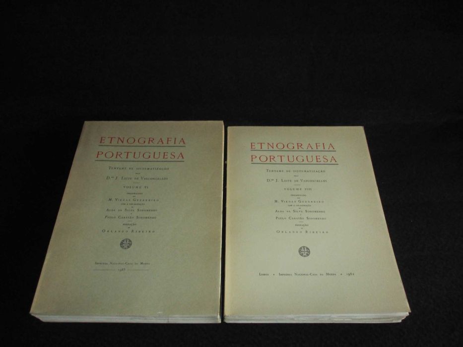 Livros Etnografia Portuguesa J. de Leite Vasconcelos 9 volumes