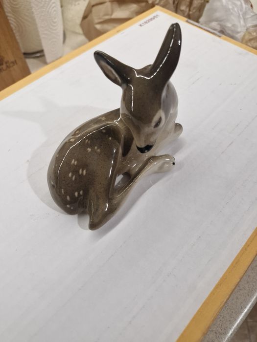 Porcelanowa sarenka PRL