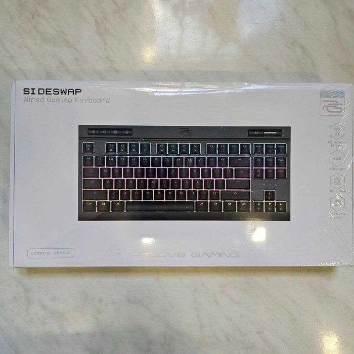 Клавіатура провідна Proove Gaming Sideswap c RGB, повністю НОВА