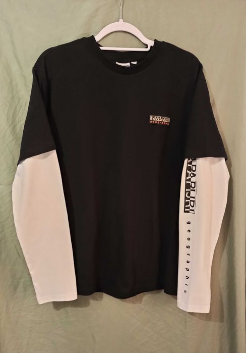 Фирменный мужской лонгслив Napapijri,оригинал