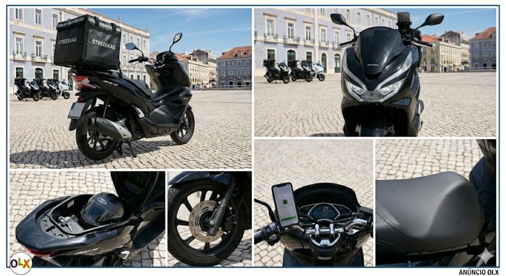 Mota PCX / Nmax para Aluguer Uber Eats / Estafetas – 60€/Semana