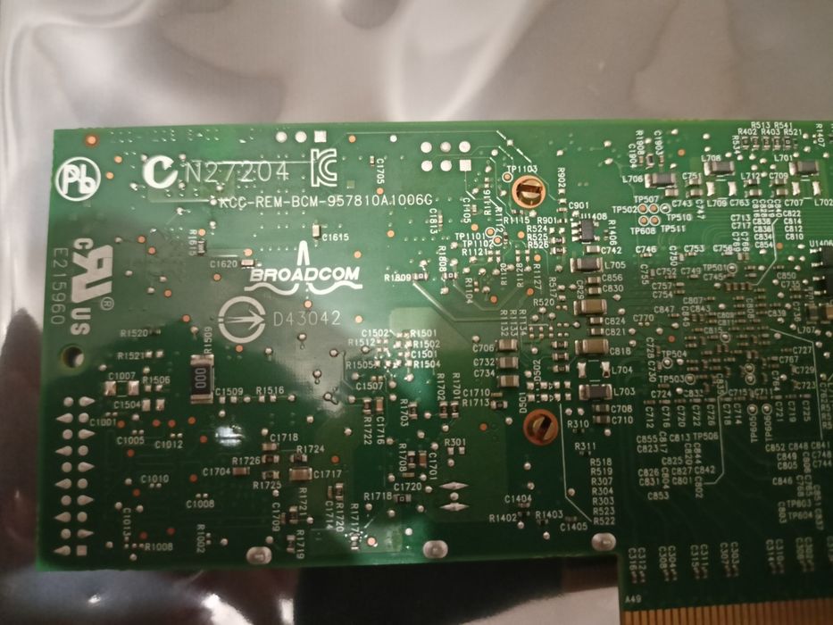 Karta sieciowa 10G SFP+ Broadcom 57810s (0Y40PH) plus 2x GBIC Intel