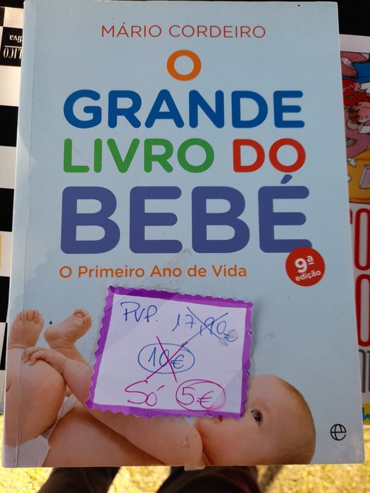 "O grande livro do bebé" de Mário Cordeiro. 5€.