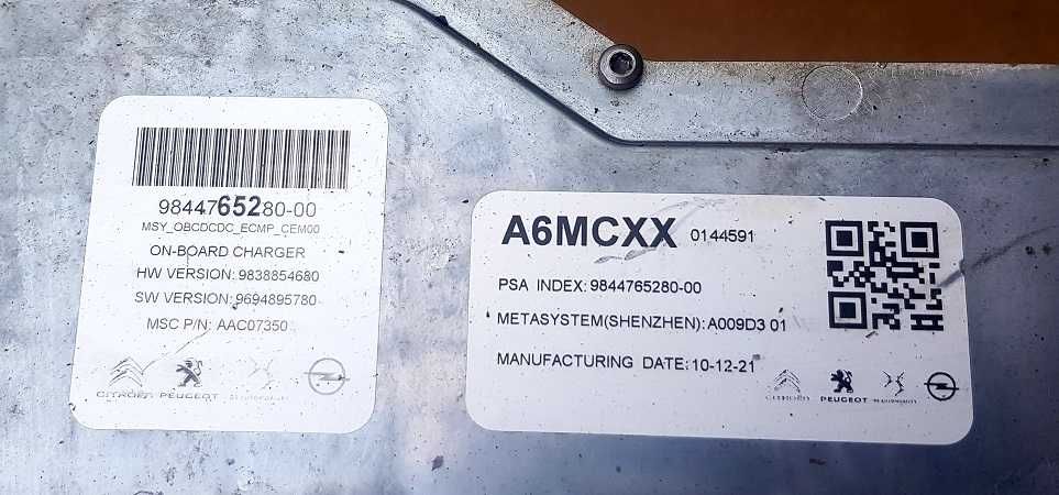 Inventer A6MCXX Ładowarka OBC Peugeot 3008 II DS3 CROSSBACK CORSA
