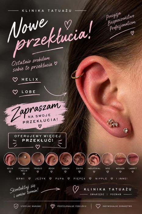 Piercing kolczyki swarzędz