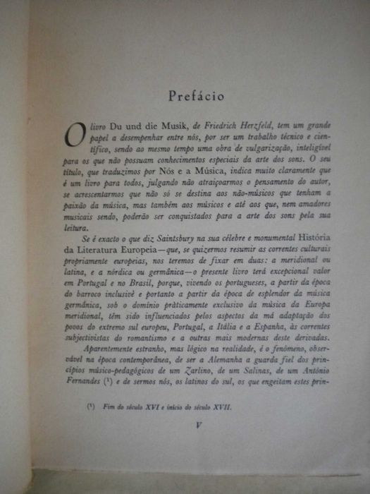 Nós e a Música
de Friedrich Herzfeld