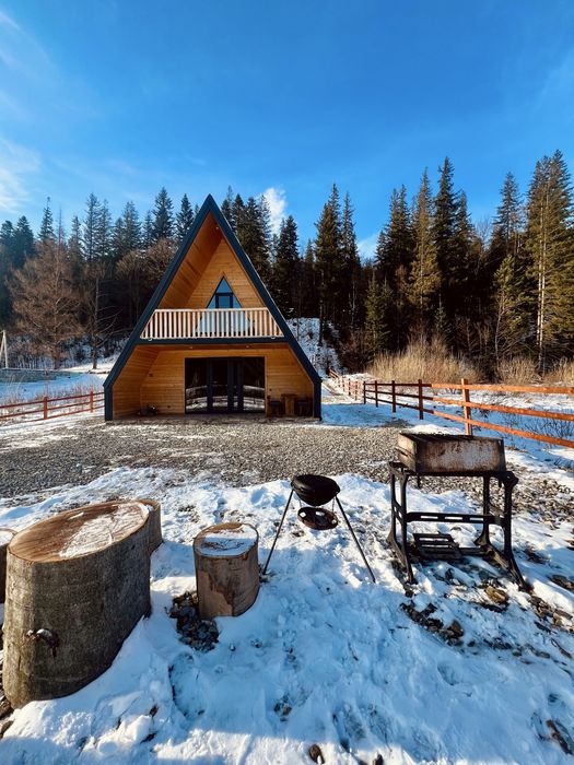 Оренда Котеджу Будинку ЯВА A-Frame відпочинок у Карпатах  с.Микуличин