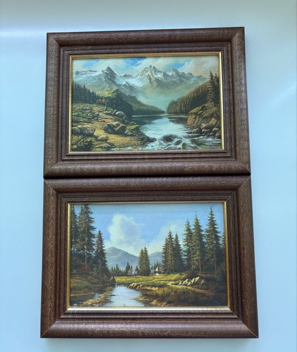 Dwa obrazki w ozdobnej ramce 10x15