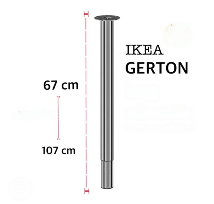 Pés em inox ajustáveis IKEA