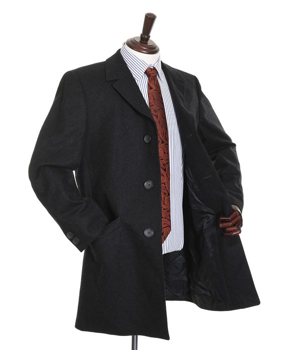 KARL JAGER BAVARIA LODEN antracytowy płaszcz męski 100% wełna r. 50