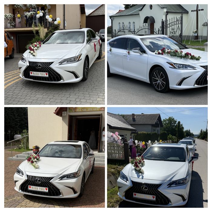 Auto do ślubu piękny Leksus es 300 h