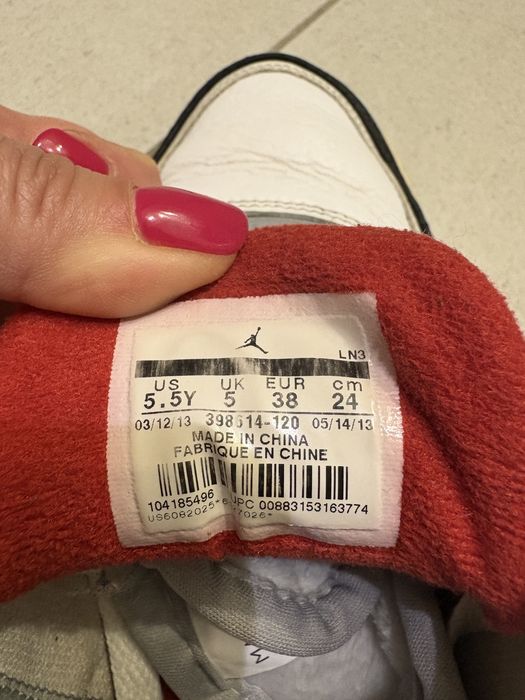 Jordan retro 3 fire red 38