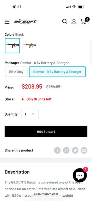 Arma de airsoft full automatica de boa marca