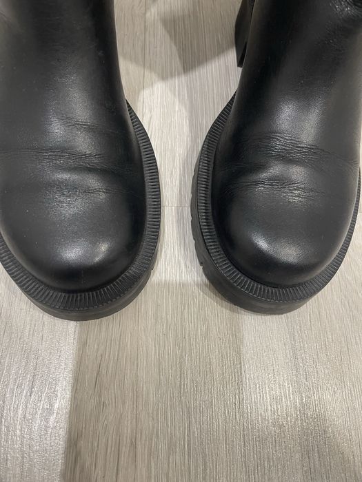 Чоботи zara натуральна шкіра