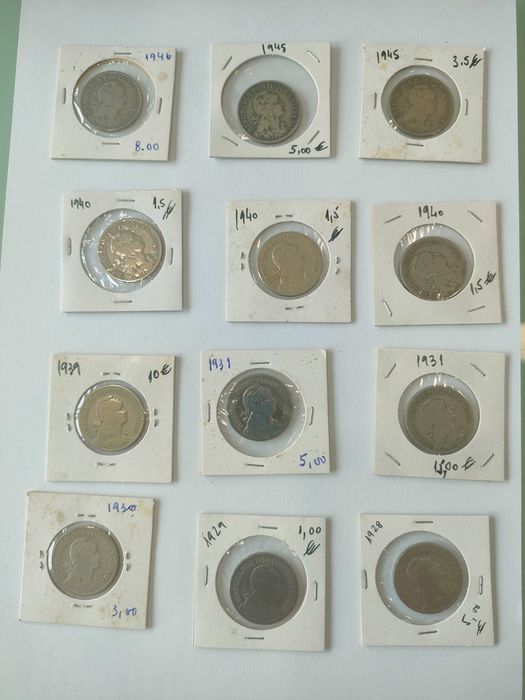 Moedas 1 escudo em niquel diversas