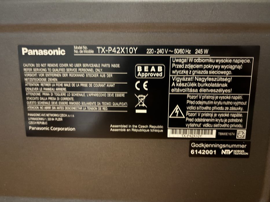 Telewizor Panasonic plazma 42 cale