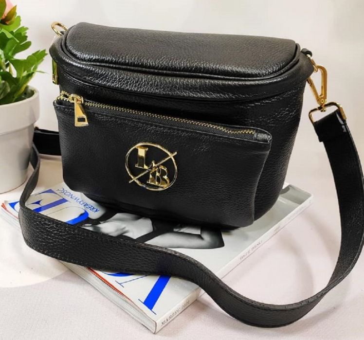 Torebka nerka Laura Biaggi skóra naturalna