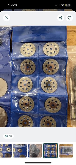 Conjunto lâminas mini serra circular - NOVO