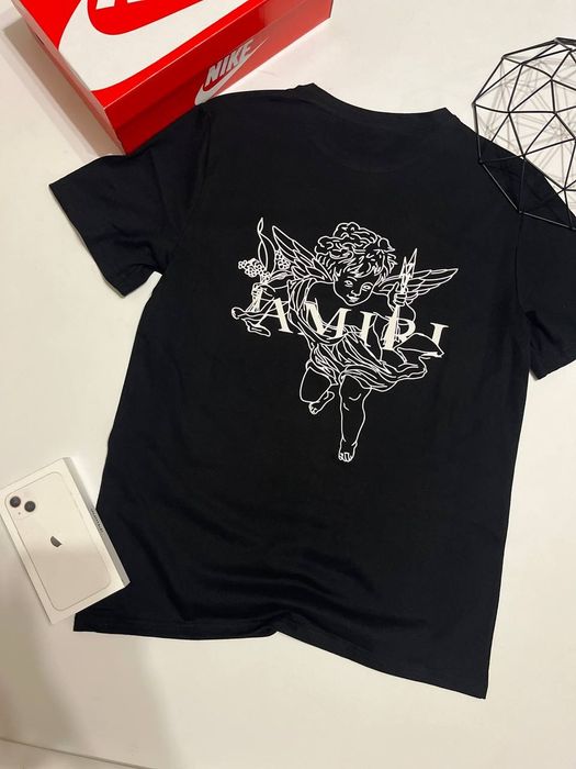 Футболка чорна/чоловіча/Амірі/AMIRI/футболка amiri/амірі/дешево