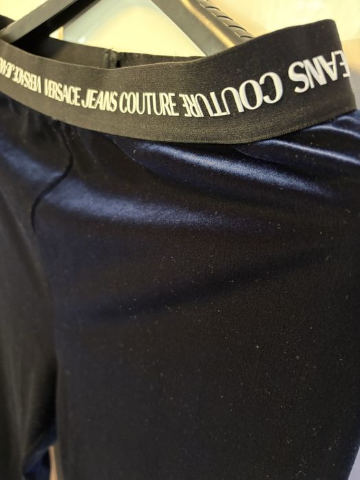 NOWE welurowe legginsy Versace Jeans