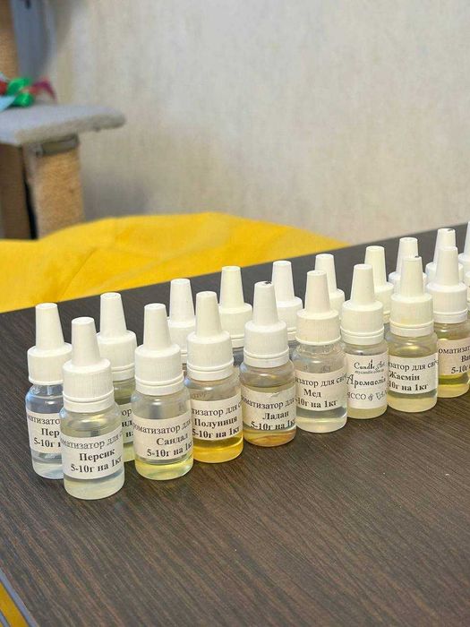 Аромаолії для свічок 58 штук (40ароматів + 18 повторних)