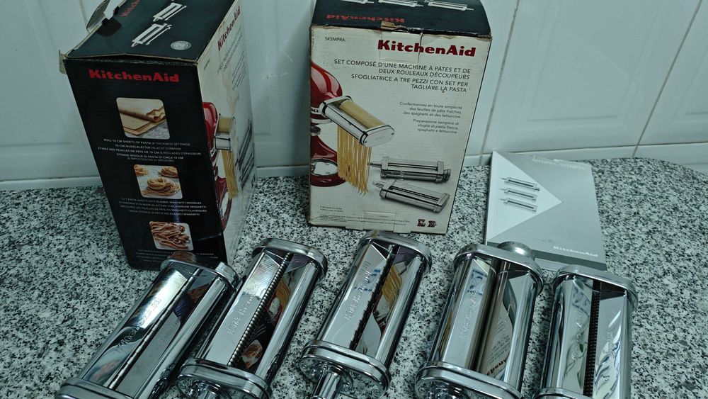 Lote Acessórios de Massa KitchenAid Original (5 Peças / 2 Caixas)