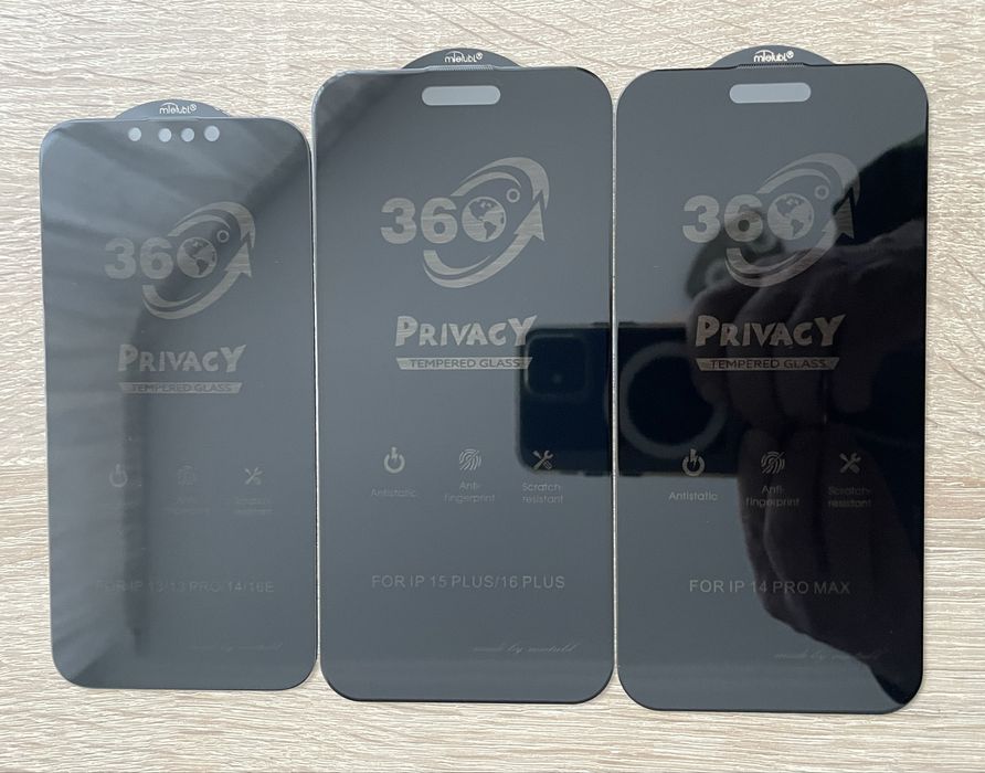 Защитное стекло Антишпион iPhone 13 13Pro 14 16e есть розница и опт