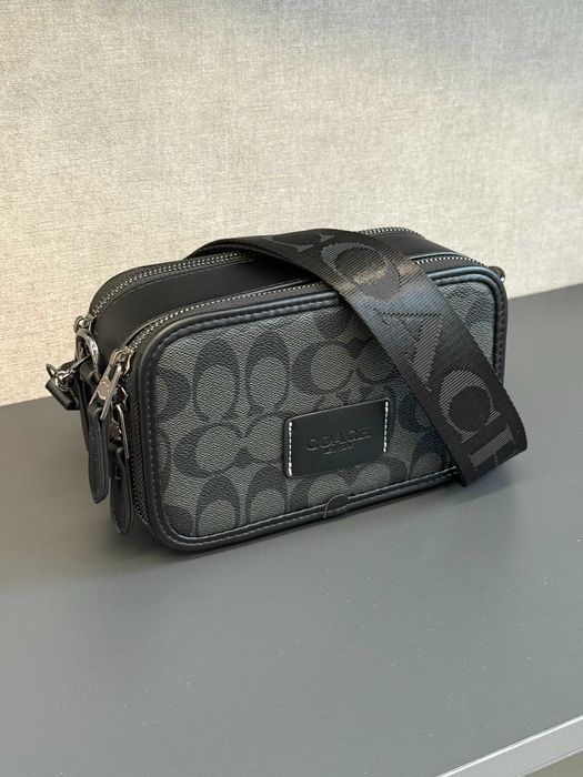 Сумка Мужская Coach Wyatt Crossbody In Signature Canvas Black | коуч |