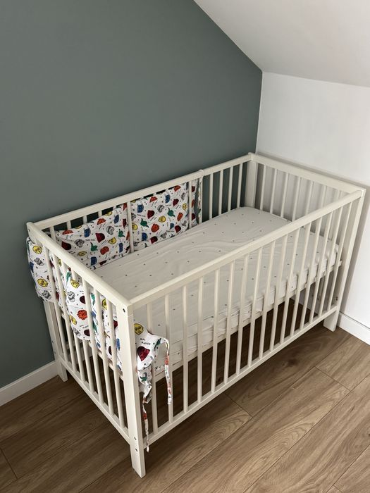 Łóżeczko Gulliver Ikea z materacem