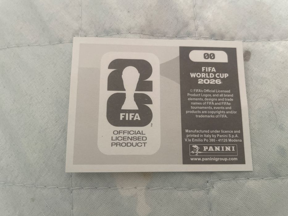 Vendo carta 00 fifa word cup 2026
