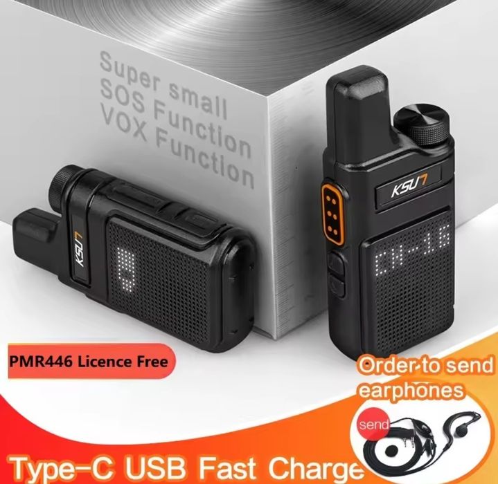 Двухстороння рація KSUT PMR446, комплект 2шт