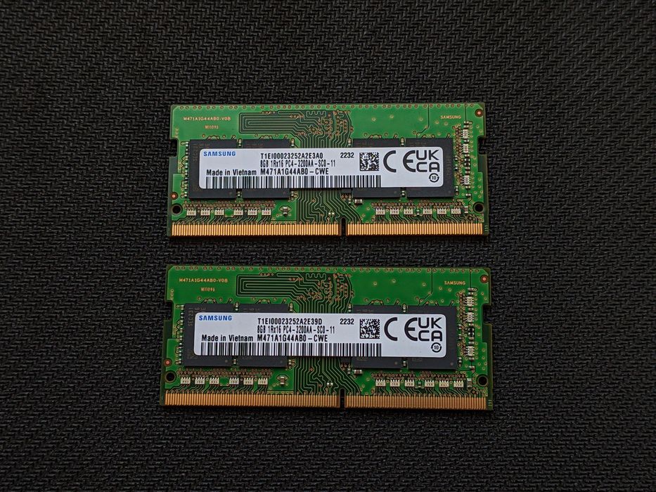 DDR4 SO-DIMM 16GB Samsung 3200 Mhz Оперативна пам'ять