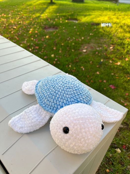 Tartaruga de peluche em crochet