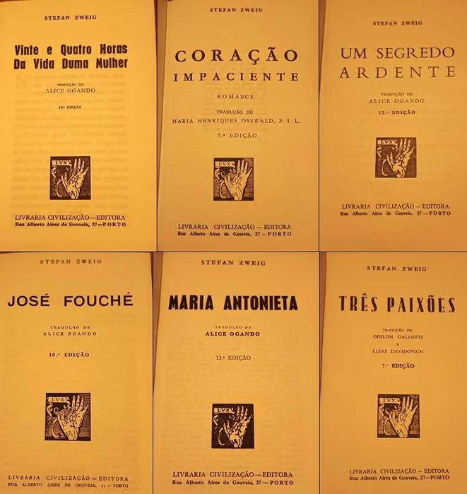 Stefan Zweig - 6 obras encadernadas