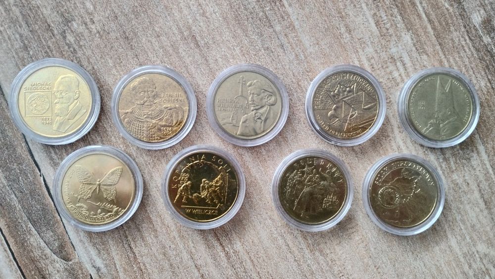 Zestaw monet okolicznościowych  2 zł  z lat 2001 do 2014. Komplet 222