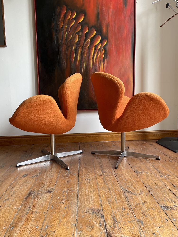 Swan chairs para foteli z lat 80-tych
