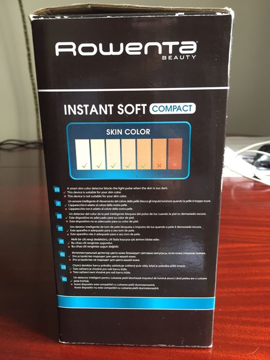 Depiladora Laser Rowenta Instante Soft Compact